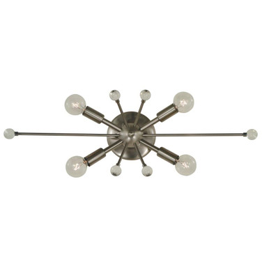 Supernova 4 Light Wall Sconce 23 Inch Wide by Framburg - 5324 BN
