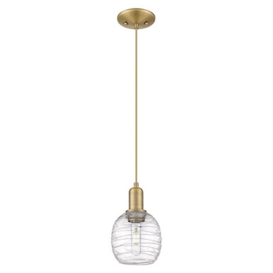 Belfast 1 Light Cord Hung Mini Pendant 9.83 Inch X 6 Inch by Innovations - 716-1P-BB-G1013