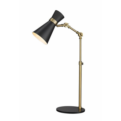 Soriano 1 Light Table Lamp In Modern Style 25.25 x 13.75 Inches by Z Lite - 728TL-MB-HBR