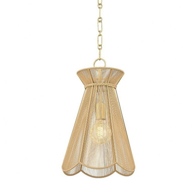 Aaliyah 1 Light Small Pendant by Mitzi - H755701-AGB