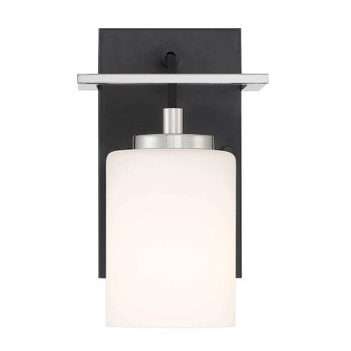Prince St 1 Light Wall Sconce by Designers Fountain - D250M-WS-MB