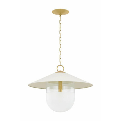 Ressi 1 Light Large Pendant 21 Inch Tall by Mitzi - H926701L-AGB/SCR