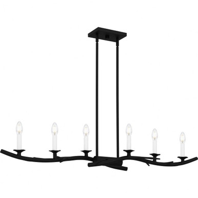 Oakley 6 Light Oversized Linear Chandelier by Quoizel - OAK644EK