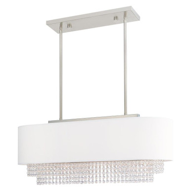 Carlisle 3 Light Linear Modern Chandelier by Livex - 51124-91