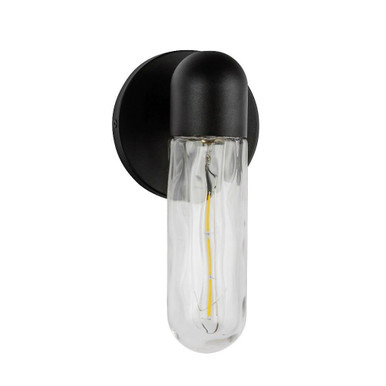 Lima 1 Light Outdoor Wall Lantern by Kuzco - EW73210-BK/WC