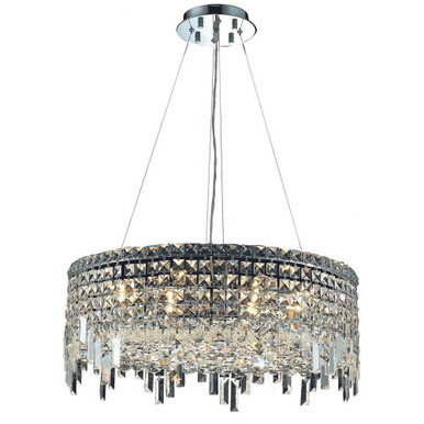 Maxime 12 Light Medium Chandelier by Elegant V2031D24 - V2031D24