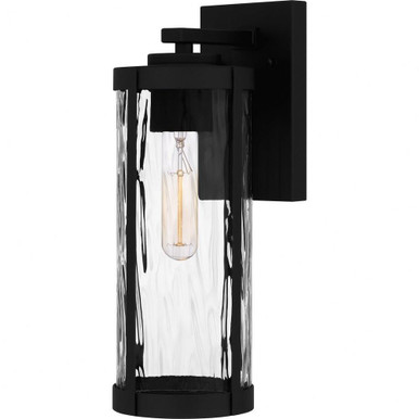 Culpo 1 Light Outdoor Wall Lantern 14.25 Inch Tall by Quoizel - CLP8405MBK