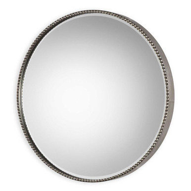 Stefania 40 Inch Beaded Round Mirror by Uttermost - 09252