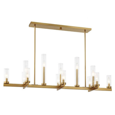 Carina 13 Light Elegant Linear Chandelier by Savoy House - 1-2636-13-322