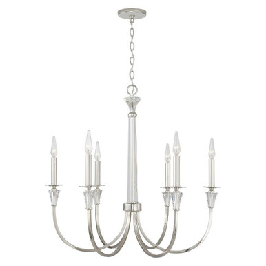 Laurent 6 Light Large Chandelier by Capital - 441861PN
