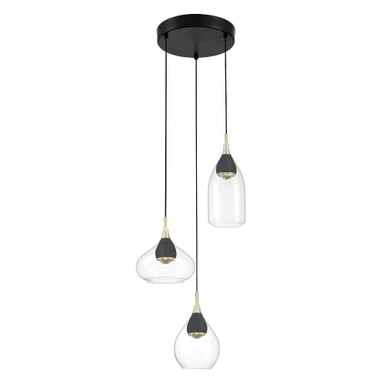 Arabesque 15W 3 LED Medium Pendant by George Kovacs - P5463-884-L