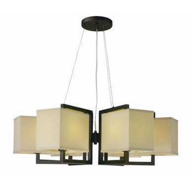 Baldwin 54W 6 LED Light Oversized Pendant by Maxim - 43556LNDBZ