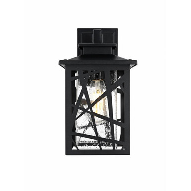 Clifford 1 Light Outdoor Wall Sconce 13 Inch Tall X 7 Inch Wide by Elegant - OD353W13BK
