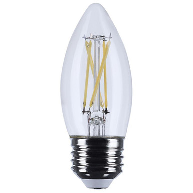 4W 3500K B11 LED Medium Base Replacement Bulb 3.58 Inch Length by Satco - S12500
