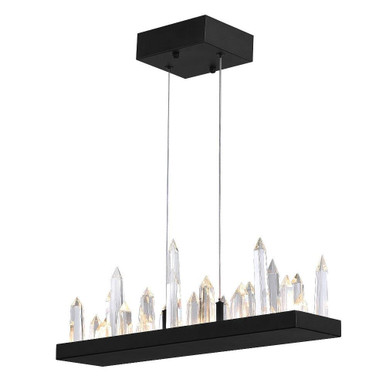 Juliette LED Light Candle Style Linear Chandelier by CWI - 1043P34-101-RC