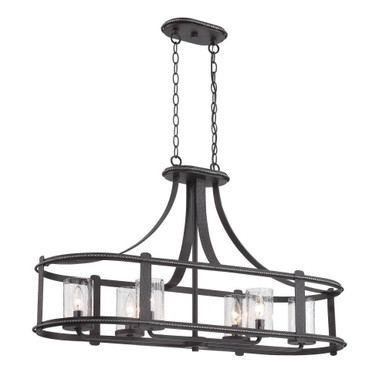 Palencia 6 Light Oversized Linear Chandelier by Designers Fountain - 87538-apw