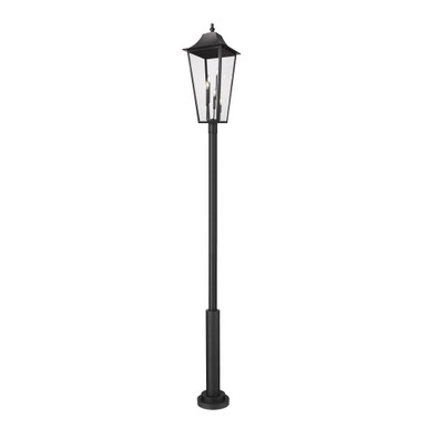 Gannon 5 Light Outdoor Post Mount 134.75 x 16 Inches by Z-Lite - 5008PHXXLR-5010P-BK