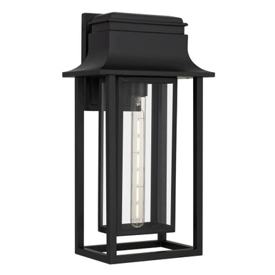Garner 1 Light Outdoor Wall Lantern 20.25 Inch X 10.5 Inch Wide by Quoizel - GARN8410MBK
