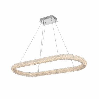Bowen 7W 1 LED Chandelier 2.5 Inches Tall and 18 Inches Wide by Elegant  - 3800D42L1C