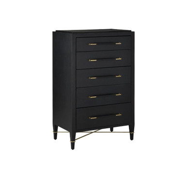 Verona 50.25 Inch 5 Drawer Chest 3000-0248 by Currey Company - 3000-0248