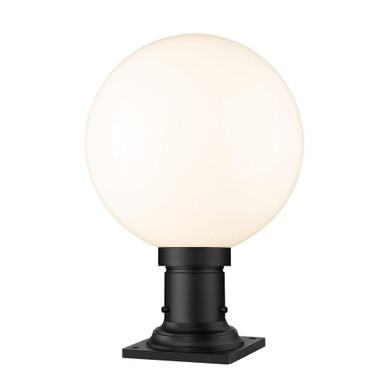 Laurent One Light Outdoor Pier Mount Light 17.75 x 12 In by Z-Lite - 597PHB-533PM-BK