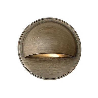 Hardy Island Round Eyebrow Low Voltage 1 Light Deck/Step Lamp by Hinkley  - 16801