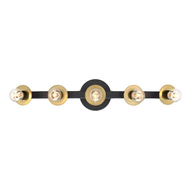 Harmoni 5 Light Bath Vanity 4.75 X 24.25 Inch Wide by Designers Fountain - D313C-5B-MB