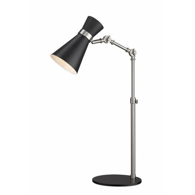 Soriano 1 Light Table Lamp 13.75 x 25.25 Inches by Z Lite - 728TL-MB-BN