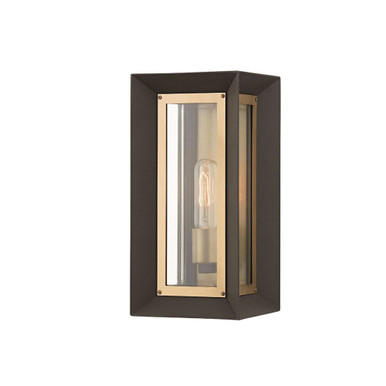 Lowry 1 Light Outdoor Wall Mount 13.5 Inch Tall by Troy - B4051-TBZ/PBR