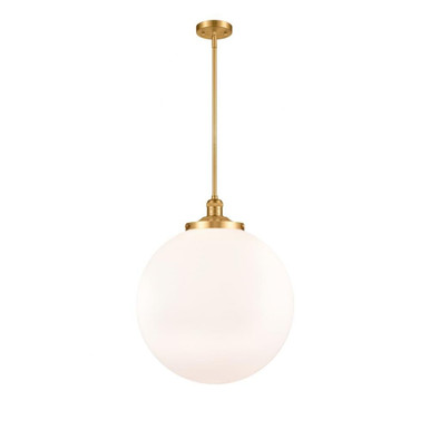 Beacon 1 Light Stem Hung Pendant 19 x 18 Inches by Innovations  - 201S-SG-G201-18