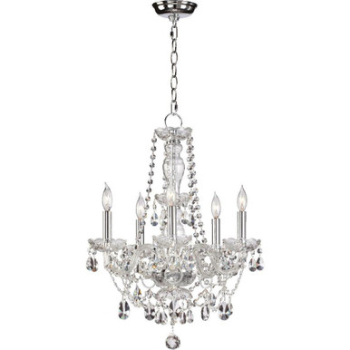 Katrina 5 Light Small Chandelier by Quorum - 630-5-514
