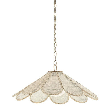 Petal 1 Light Pendant 15.25 Inch Tall and 36.25 Inch Wide by Troy - F3336-PBR