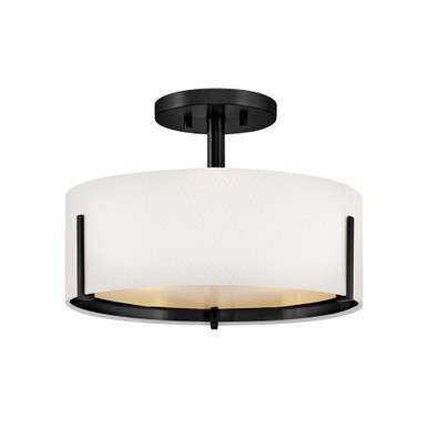 Halle 30W 3 LED Medium Semi Flush Mount 14.5 Inch Wide by Hinkley - 47571