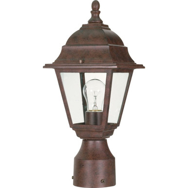 Briton One Light Outdoor Post Lantern 6 In by 14 In High by Nuvo - 60/547