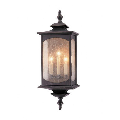 Market Square 3 Light Outdoor Candle Style Wall Lantern by Generation - OL2602ORB