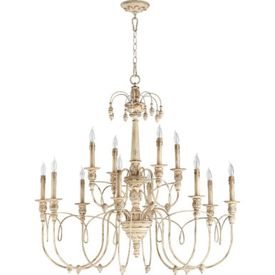 Salento 12 Light Oversized 2 Tier Chandelier by Quorum - 6106-12-70