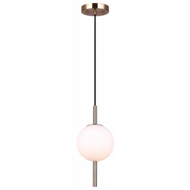 Nara 1 Light Mini Pendant by Canarm Inc - IPL1123A01GD9