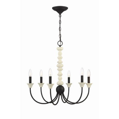 Meadow Place 6 Light Medium Chandelier by Craftmade - 52626-CWESP