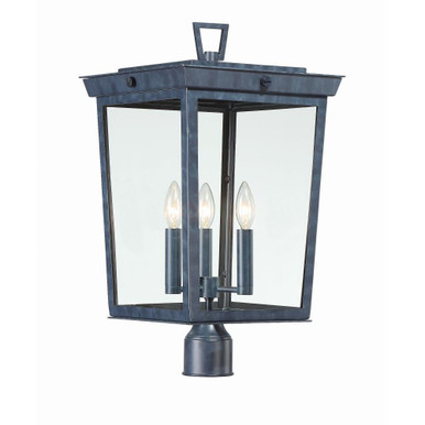 Belmont 3 Light Outdoor Post Lantern 12 x 22.25 Inches by Crystorama - bel-a8069-ge