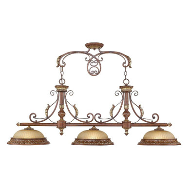 Villa Verona 3 Light Mini Island Chandelier by Livex - 8584-63