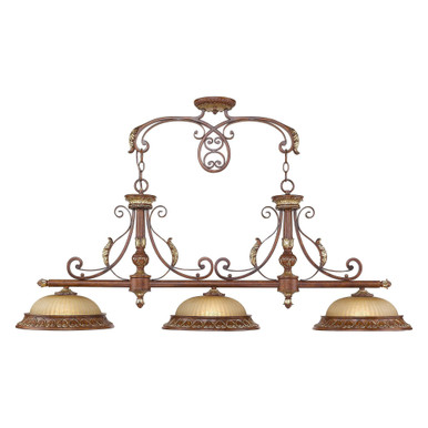 Villa Verona 3 Light Mini Island Chandelier by Livex - 8584-63