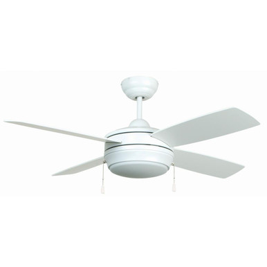 Laval Ceiling Fan with Light Kit 44 inches wide by Craftmade - LAV44MWW4LK-LED