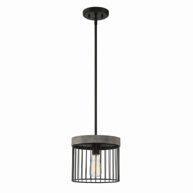 Aster 1 Light Small Pendant by Designers Fountain - d226m-10p-mb