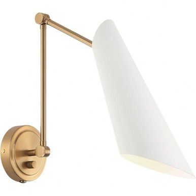Butera 1 Light Wall Sconce 14 Inch Tall by Matteo - S08021