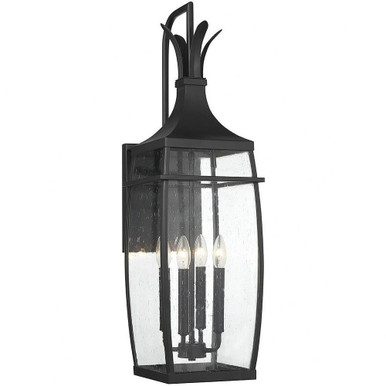 Montpelier 4 Light Outdoor Wall Lantern by Savoy House - 5-764-BK