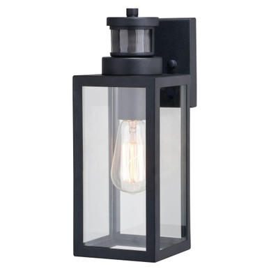 Lombard 1 Light Outdoor Motion Sensor Wall Mount 13 Inch Tall by Vaxcel - T0736