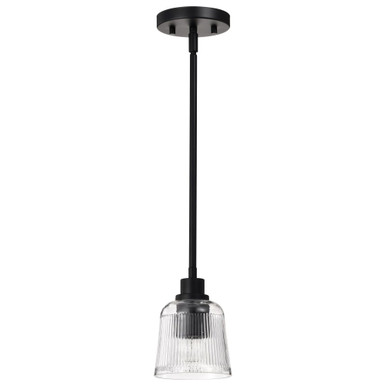 Grayson 1 Light Mini Pendant 7 Inch Tall and 5 Inch Wide by Nuvo - 60/8605