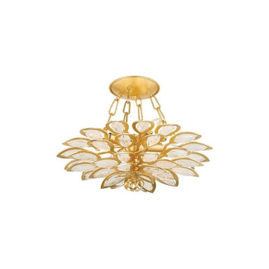 Vittoria 4 Light 18 Inch Wide Semi Flush Mount by Corbett - 363-18-GL