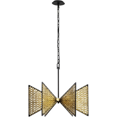 Machina 6 Light Medium Chandelier by Varaluz - 379C06MBS