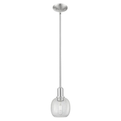 Belfast 1 Light Stem Hung Mini Pendant 9.63 Inch X 6 Inch by Innovations - 716-1S-SN-G105